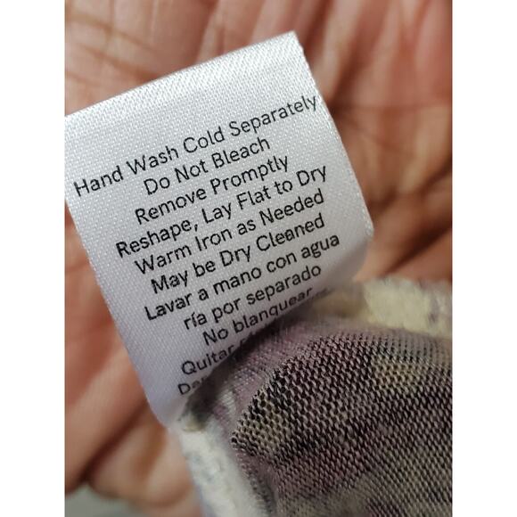 Venus Women's Multicolor Rayon Round Neck Long Sleeve Casual Knee Length Dress M - Picture 10 of 12